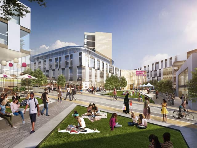 The university's new 'Heart of the Campus' is set to be on Howard Street.