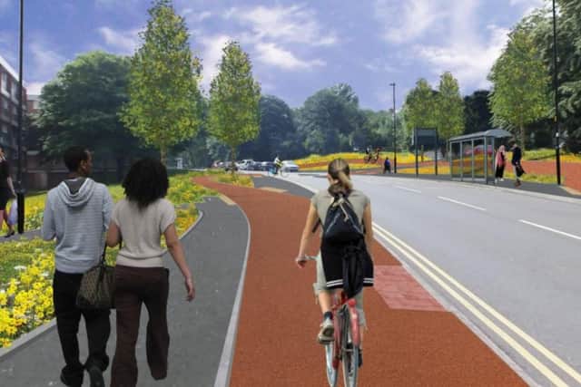 The proposed cycle lane will run along Wolstemholm Road.
