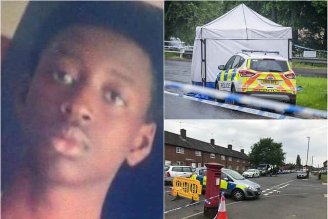Sam Baker, aged 15, was stabbed to death in Sheffield in May 2018