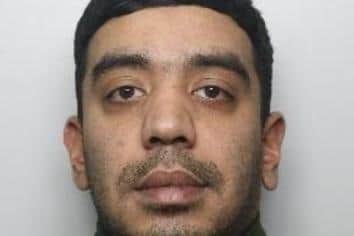 Pictured is Mohammed Naseer, aged 30, of Remount Road, at Kimberworth Park, Rotherham, who has been sentenced at Sheffield Crown Court to 19 years of custody with an eight-year extension because he has been deemed to be dangerous after he pleaded guilty to two counts of vaginal rape, two counts of anal rape, two counts of oral rape, and one count of digital penetration after he attacked a woman in in her own home.