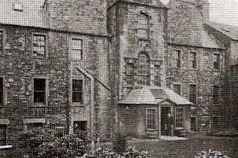 James Oswald's town house pictured from the back, which stood on the site which eventually housed the Co-op on Kirkcaldy High Street.