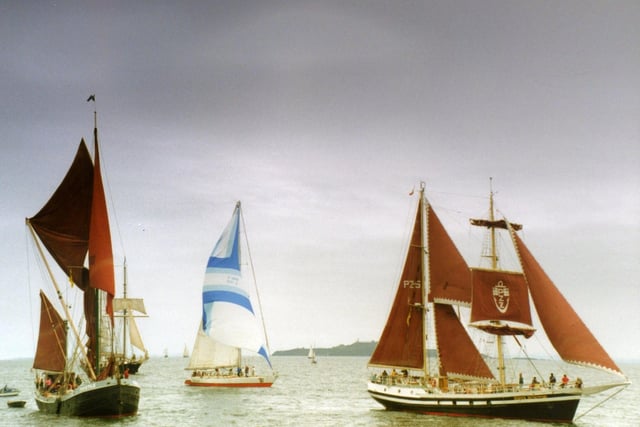 The first Tall Ships' race was held in 1956. 20 of the world's last remaining large sailing ships set sail from Torquay, Devon and headed to Lisbon, Portugal.