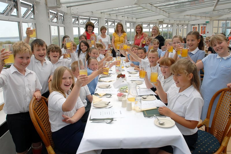 Pupils and staff sat down for the 'Big Meal' at Little Haven 15 years ago. Does this bring back great memories?