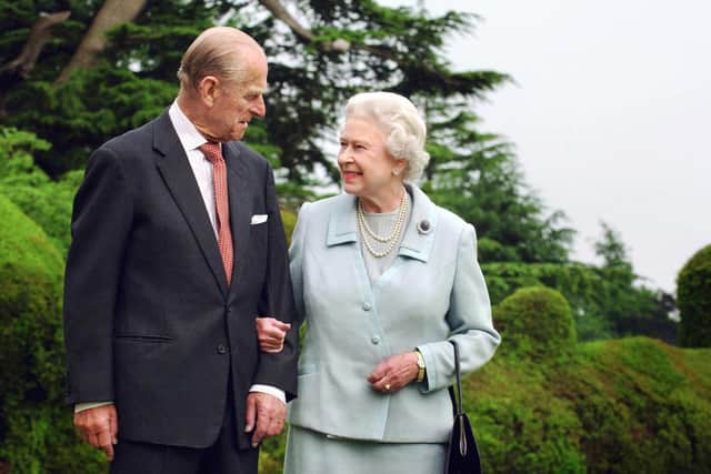 Queen Elizabeth II and the Duke of Edinburgh at Broadlands. - PA