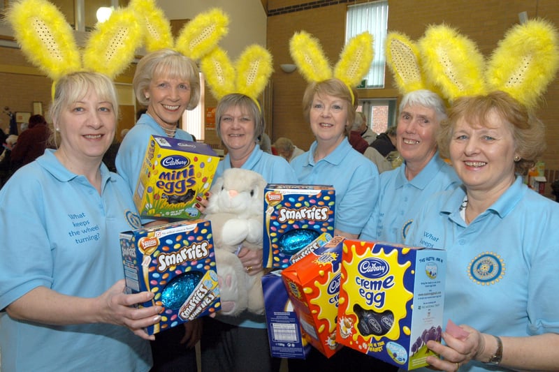 Some of the members of Kirkby Inner Wheel pictured at their Easter Fair held at Trinity Centre Point in 2008. From left are Julie Hayes, Jean Matthew, Judi Parkinson, Freda Smith, Gennis Butler and Ann Wilson, club president.