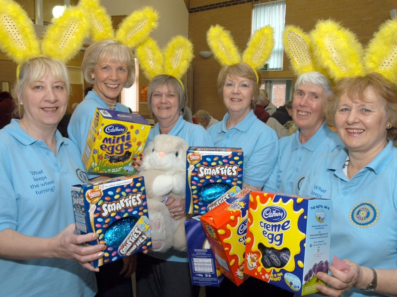Some of the members of Kirkby Inner Wheel pictured at their Easter Fair held at Trinity Centre Point in 2008. From left are Julie Hayes, Jean Matthew, Judi Parkinson, Freda Smith, Gennis Butler and Ann Wilson, club president.
