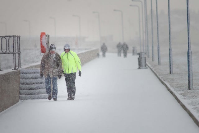 It's not often that the seafront promenade gets this level of snow but it did in 2010 as this view shows.