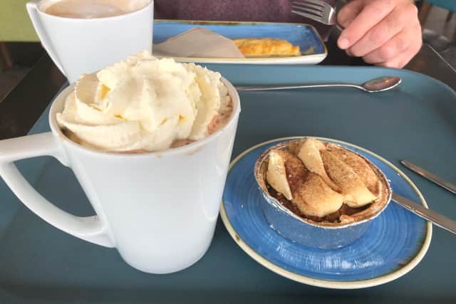 My first coffee out to meet a fmaily memeber who I hadn't seen for months.