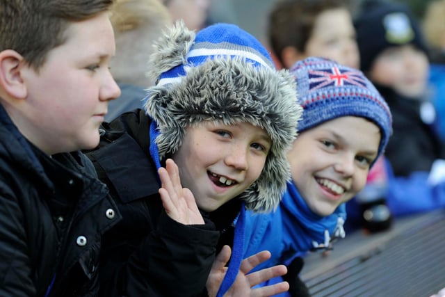 Young Wednesday supporters at Middlesborough for their side's third round tie in Janaury 2017.