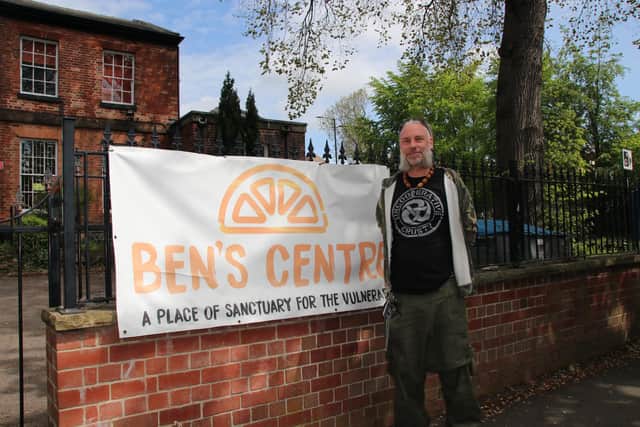 Daryl outside Ben’s Centre
