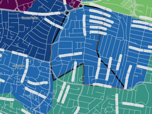 Southsea Fawcett Road had 13 confirmed cases in the seven days to October 16, which was an increase of 62.5 per cent.