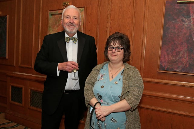 Paul Davies, Cathy Crofts, of Loundsey Green Community Trust, pictured. Picture: NDET-25-11-21-DTBusinessAwards 7-NMSY