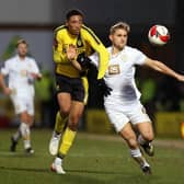 Daniel Jebbison of Burton Albion battles for possession with Nathan Smith of Port Vale (Charlotte Tattersall/Getty Images)