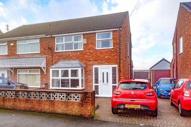 This three-bedroom, semi-detached home is on the market with Alan Batt Estate Agents for offers of more than £160,000. It has been viewed more than 975 times.