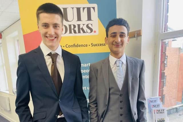 Students get a style makeover as part of a youth project being delivered by The Suit Works.