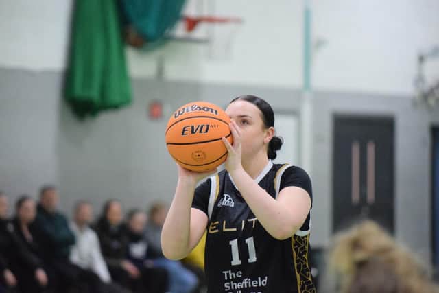Some of The Sheffield College’s award winning basketball players in action - Danielle McNamara. Photo credit: Sheffield Elite.