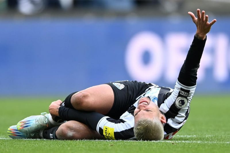 Bruno Guimaraes picked up a nasty-looking ankle injury against Fulham last time out and left St James’s Park with crutches and wearing a protective boot. But positive scan results and a remarkable turnaround has given him a chance of making the squad this weekend. He has travelled down to London. 
