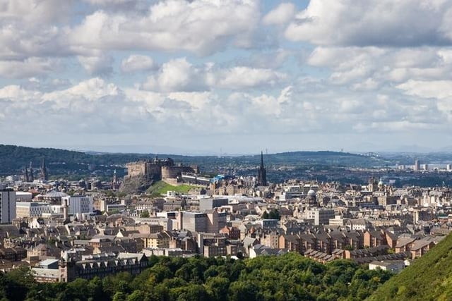 Where would you have to go to find this view of Edinburgh?