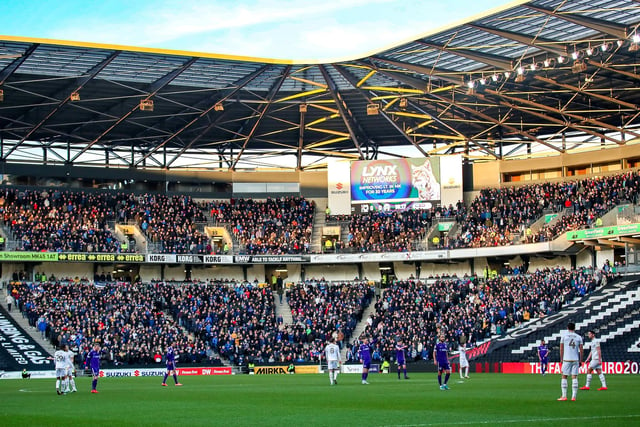 5,083 Pompey fans descended on Stadium:MK back in December to be rewarded with a 3-1 defeat.