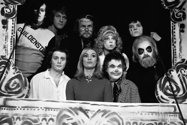 The cast of 'Hamlet' at the the Traverse Theatre Club in March 1972.