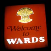An illuminated Ward's Brewery sign from 1978