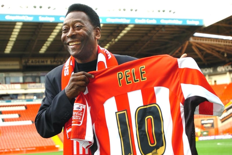 Pele makes a trip to Sheffield United's Bramall Lane.