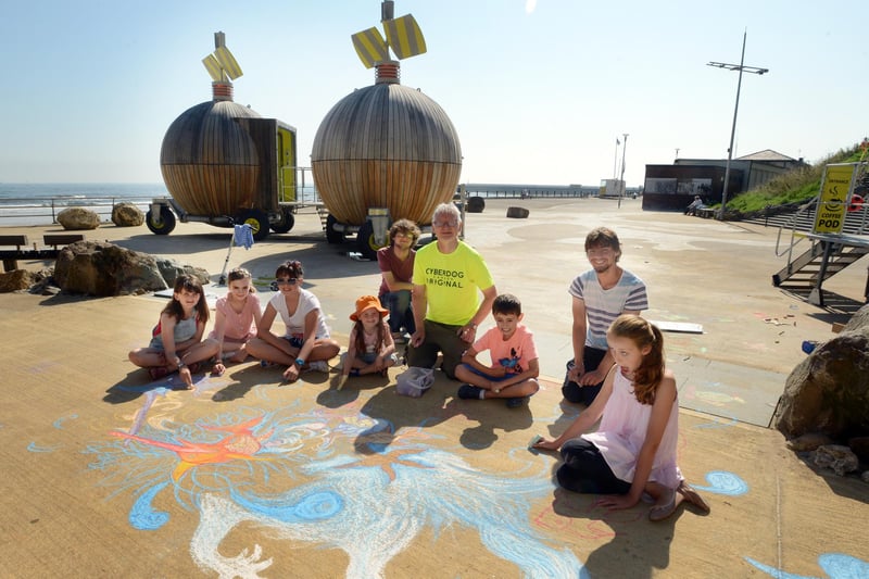 Storytelling at the Roker Pods on a Bank Holiday in 2013. Were you there?