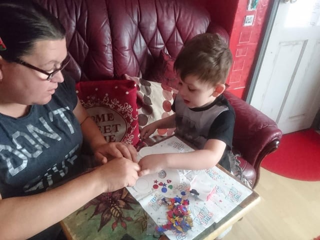 Picture sent in by Adam Parr
My wife Joanne Parr, who has worked hard to keep our children doing their school work, and also been head chef😁 for most of the time we have been in lockdown. And has still found the time to help others