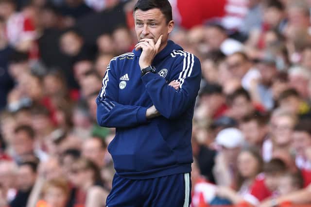 Paul Heckingbottom, manager of Sheffield United. Photo: Darren Staples/Sportimage.