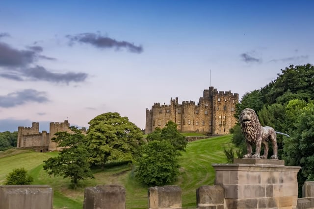 Alnwick Castle was cast as Brancaster Castle in two Christmas editions of the hit period drama.