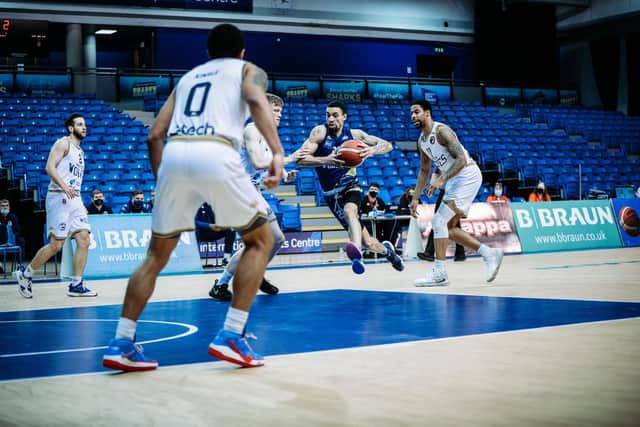 Antwon Lillard, who won it for the Sharks right on the buzzer against Worcester Wolves. Photo: Adam Bates.