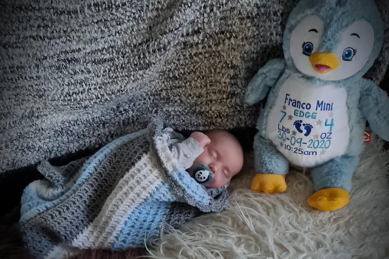 Katy Monaghan, said: "My beautiful boy Franco was born by c-section at Chesterfield Royal hospital on the 30th September 2020 i found the pregnancy very lonely and stressful my partner wasn't allowed to attend any appointments with me he felt so left out it was awful i was in and out of hospital for collapsing and issues with part of my placenta so it was scary to be on my own my partner was allowed to stay in recovery with me after delivery i cant praise the staff enough for their help and support when i went into hospital i lost my dad unexpectedly to cancer on September the 8th so i was an emotional wreck i had my c-section earlier than planned on the 30th September then my dads funeral was on the 2nd October so couldn't attend his funeral as id just had a c-section and couldn't travel which was extremely sad."