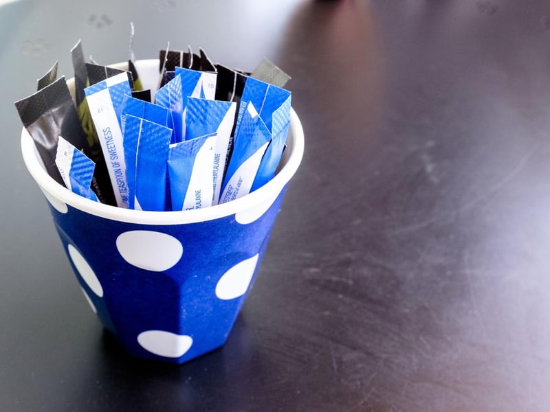 The artificial sweetener xylitol is found in many foods including some sugar-free gums, diabetic cakes, and diet foods. It causes insulin release in many species (but not in humans) leading to potentially fatal hypoglycemia (lowered sugar levels). This sugar can also be found in some peanut butters so always check the label.