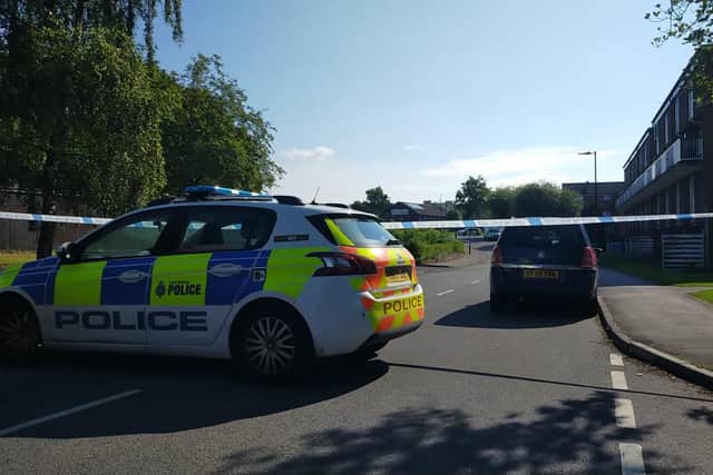 A police cordon is in place in Batemoor this morning following reports of a shooting