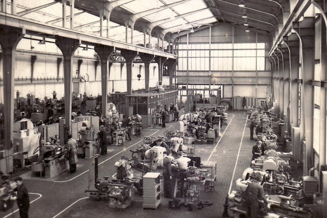 The light machine shop at Samuel Fox, Stocksbridge, in the 1950s
Submitted by Mr. R Flack