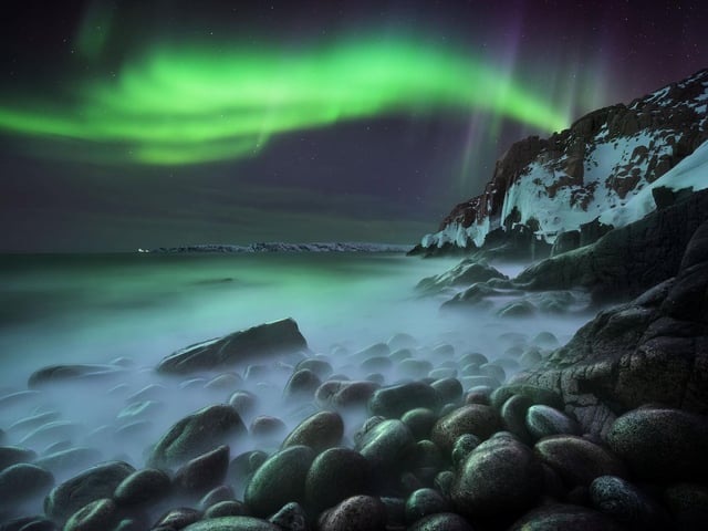 Northern Lights on Russia's Kola Peninsula.