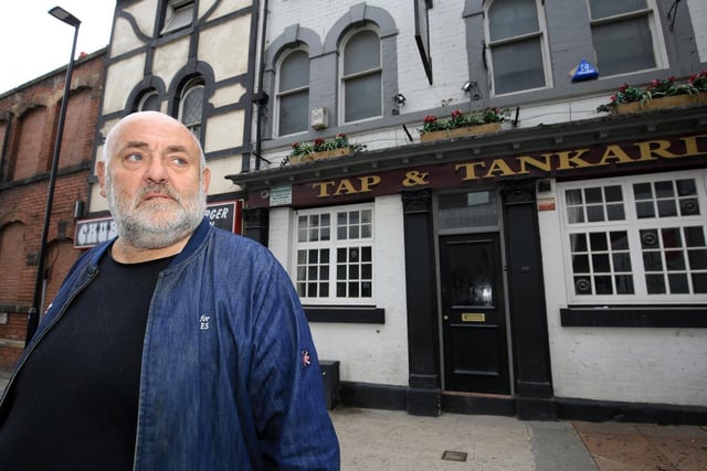 Tap & Tankard on Cambridge Street, Sheffield, in September 2018, before extensive renovations began on Cambridge Street. Picturede here is Roy Clayton.