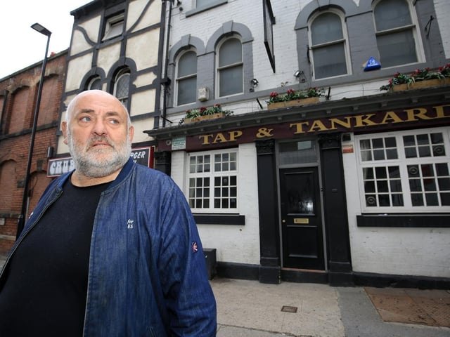 Tap & Tankard on Cambridge Street, Sheffield, in September 2018, before extensive renovations began on Cambridge Street. Picturede here is Roy Clayton.