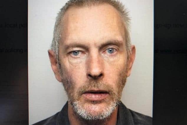 Pictured is online paedophile Andrew Gillard, aged 54, of Union Street, Barnsley, who has been jailed for 26 months.