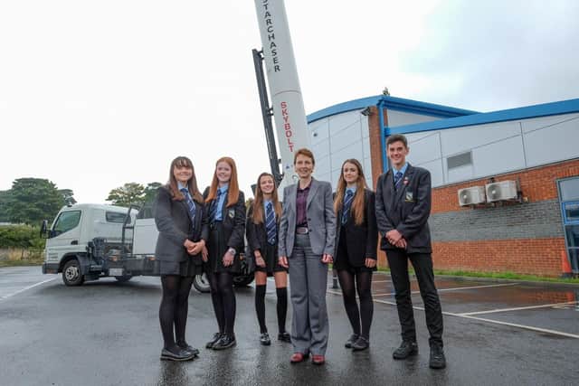 Britain's first female astronaut, Helen Sharman, paid a visit to High Tunstall College of Science in Hartlepool in 2015. Were you one of the pupils who met her?