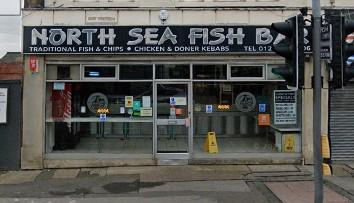 Cod and chips from North Sea Fish Bar is the second most favourite takeaway in Chesterfield. The chippy is on Sheffield Road.