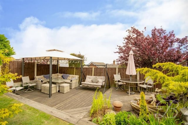 There is a decking area which makes a "brilliant area" for entertaining.