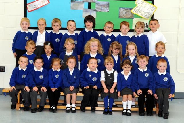 Miss Cornforth's reception class at Westoe Crown Primary School. Can you spot someone you know?