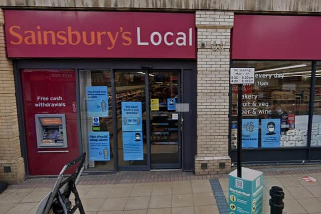 A gunman was detained by a security guard during an armed robbery at Sainsbury's on Division Street in Sheffield city centre