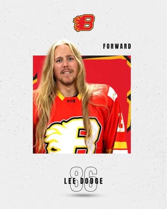 Forward, Lee Dodge, joins the club this year after first skating in March.