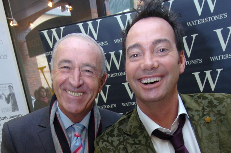 Stictly Come Dancing judges Len Goodman(left) and Craig Revel Horwood prepare to sign copies of their autobiographies at Waterstones, Sheffield.   30 January 2009