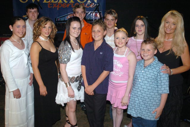 Pictured at the Crookes Social Club, Mulehouse Road, Sheffield, where the 2005 Stars of the Future Final was held. Seen are finalist LtoR frount row are,  Laura Whittingham, Erika Wilkinson, Kirsty Sutton,  Joe Simpson, Courtney Turner, and Lee Lambert. Back LtoR,  Aidy Wells,  Luke Primmer,  Jamie Greasley, and Abbey Leigh Rowan. With them is competition organiser Stephanie King.