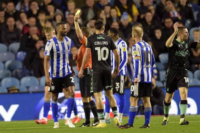 Michael Ihiekwe picks up another yellow card so he will be suspended for Sheffield Wednesday's game against Burton Albion.