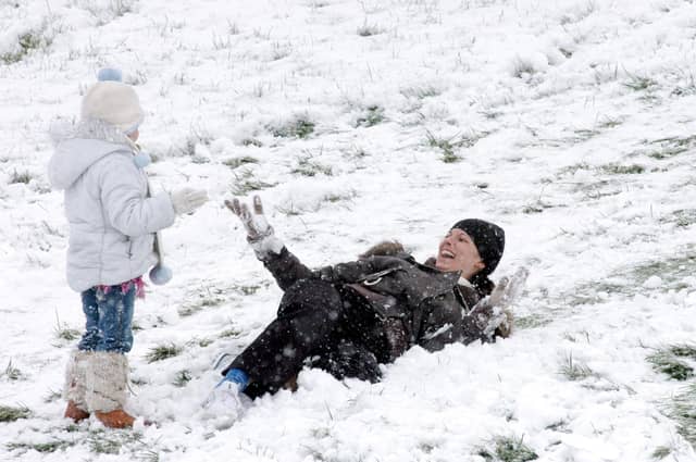 Fun in the snow off Windsor Road in 2007.