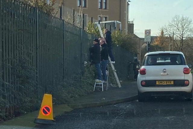 As some parents were not able to watch their children from the sidelines due to restrictions, Jamie Brodie and other dads took to supporting their sons by standing on walls and ladders to watch their kids' football match in Dundee in November. One man was even spotted standing on top of a van to show his support for his youngster.